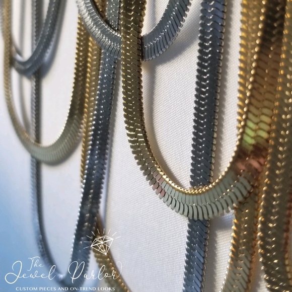 5MM HERRINGBONE CHAIN - Picture 1 of 5